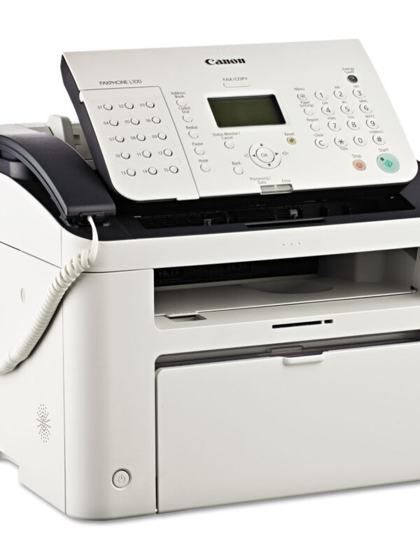 Canon FAXPHONE L100 Laser Fax Machine, Copy/Fax/Print (5258B001)
