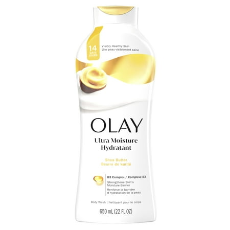 Olay Body Wash Ultra Moisture Shea Butter, 650 mL