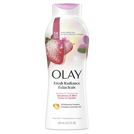 Olay Fresh Outlast Body Wash, White Strawberry & Mint, 364 mL