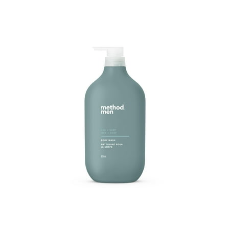 Method Mens Body Wash, Shower Gel and Body Soap that Revitalises and Refreshes the Skin for a Deep Clean, Sea + Surf Scent, 828 ml
